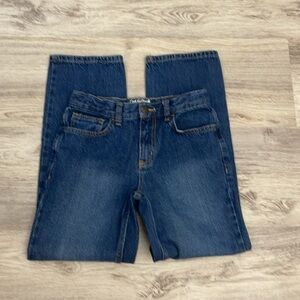 Cat & Jack Blue 100% Cotton Denim Relaxed Straight Leg Jeans Boy's Size 12